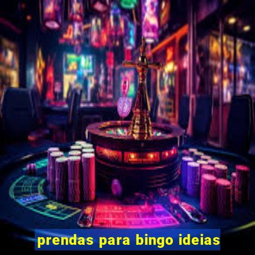 prendas para bingo ideias